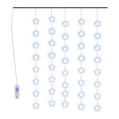 Vidaxl Light Corder Stars avec 200 LED et 8 fonctions bleues