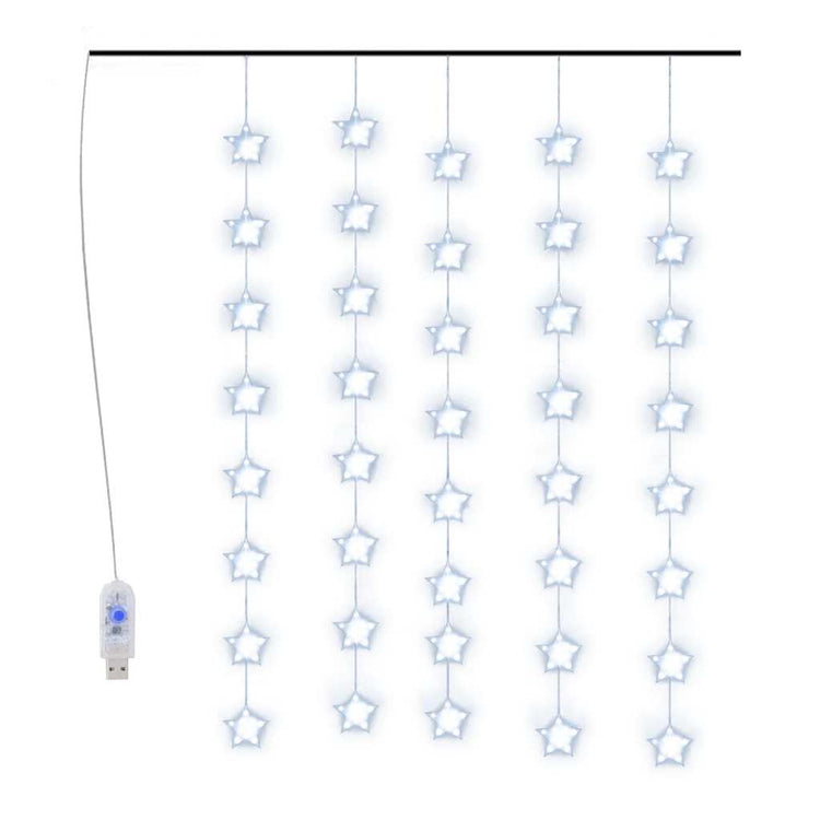 Vidaxl Light Corder Stars avec 200 LED et 8 fonctions bleues