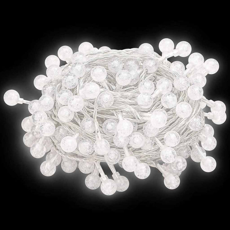 Cordon lumineux vidaxl avec 200 LED 8 fonctions Cold White 20 m