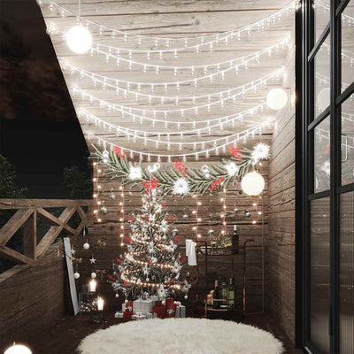 Cordon lumineux vidaxl avec 400 LED 8 fonctions Cold White 40 m