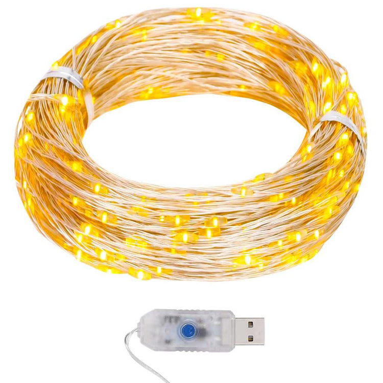 Cordon lumineux Vidaxl avec 400 fonctions White White 8 de 400 MICROLED 40 M