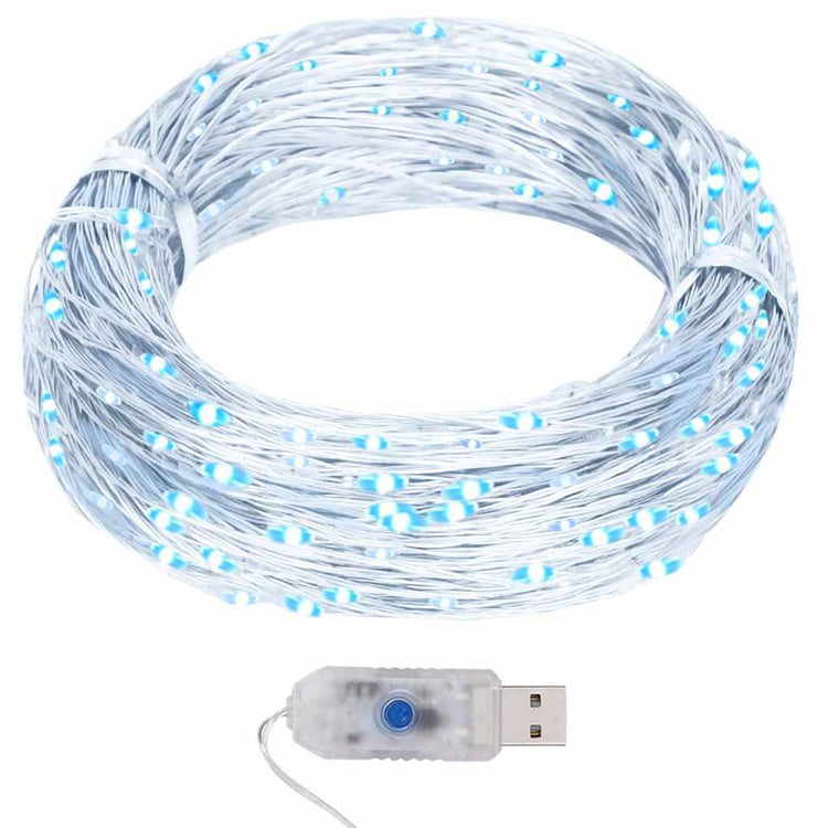 Cordon lumineux Vidaxl avec 400 fonctions de 400 Microled's Cold White 8 40 m