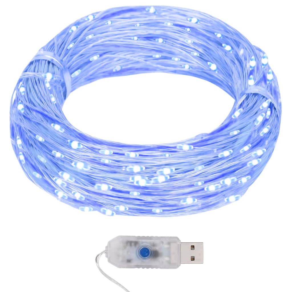 Cordon lumineux Vidaxl avec 400 fonctions Blue 8 de Microled 40 m