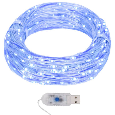 Cordon lumineux Vidaxl avec 400 fonctions Blue 8 de Microled 40 m