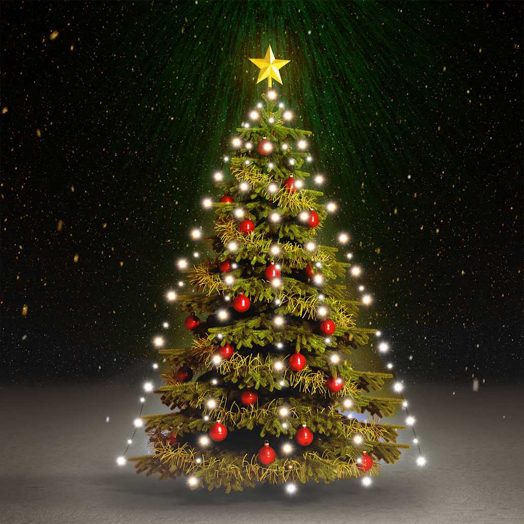 Éclairage d'arbre de Noël Vidaxl avec 150 LEDS Net blanc froid 150 cm