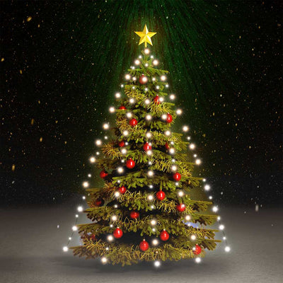 Éclairage d'arbre de Noël Vidaxl avec 150 LEDS Net blanc froid 150 cm