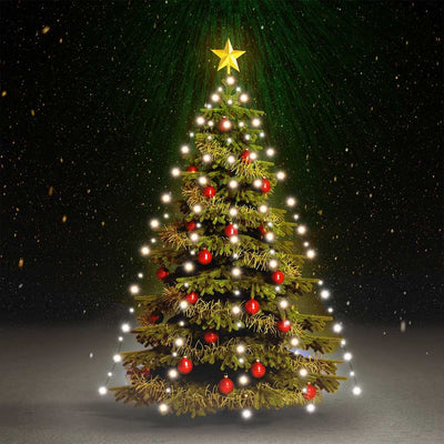 Éclairage d'arbre de Noël Vidaxl avec 180 LEDS Net blanc froid 180 cm