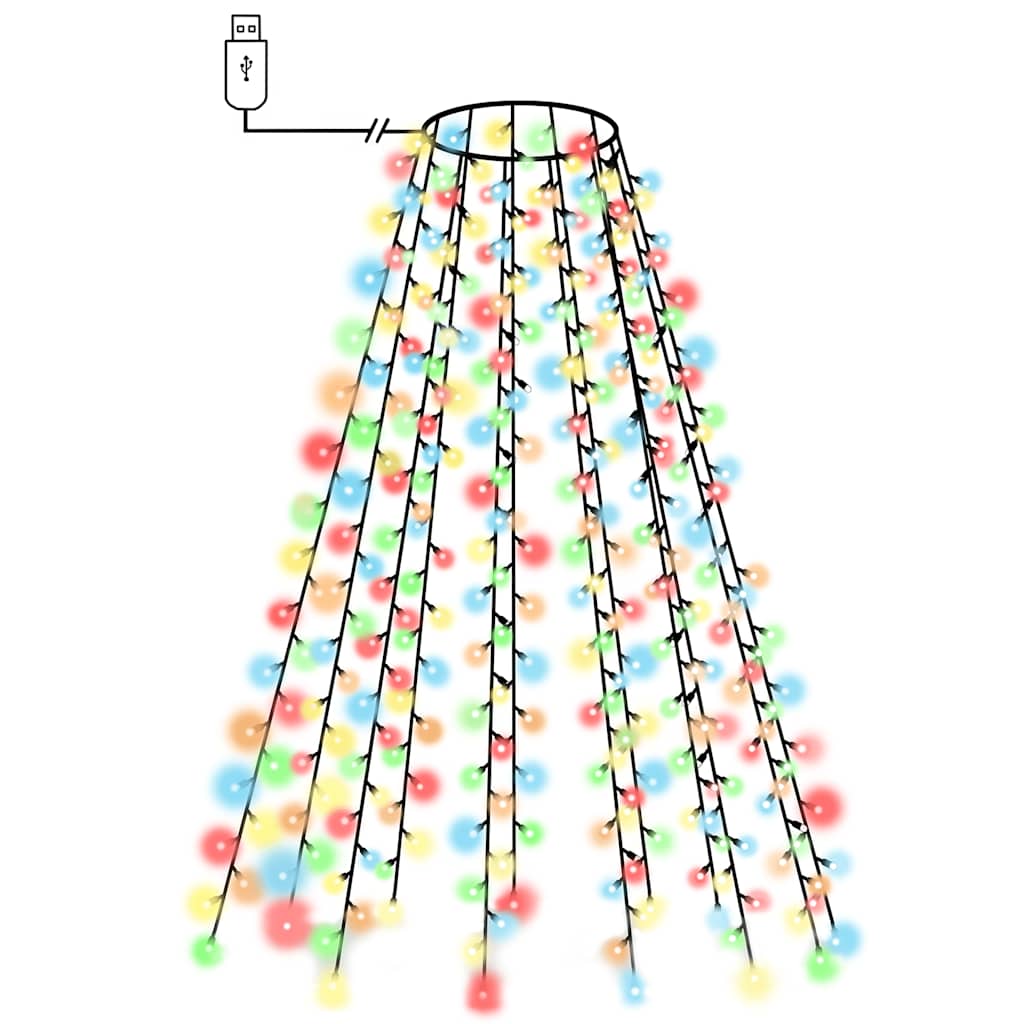 Éclairage d'arbre de Noël Vidaxl avec 180 LEDS Net multiples de 180 cm