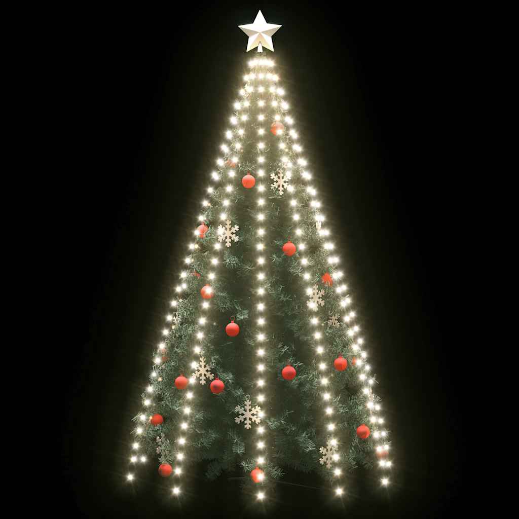 Éclairage d'arbre de Noël Vidaxl avec 250 LEDS Net blanc froid 250 cm