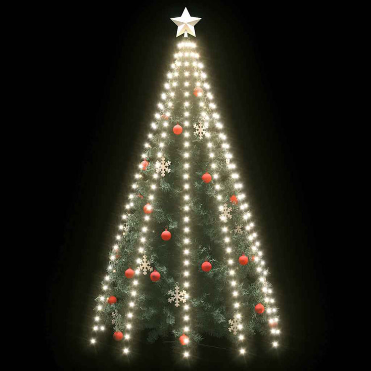 Éclairage d'arbre de Noël Vidaxl avec 250 LEDS Net blanc froid 250 cm