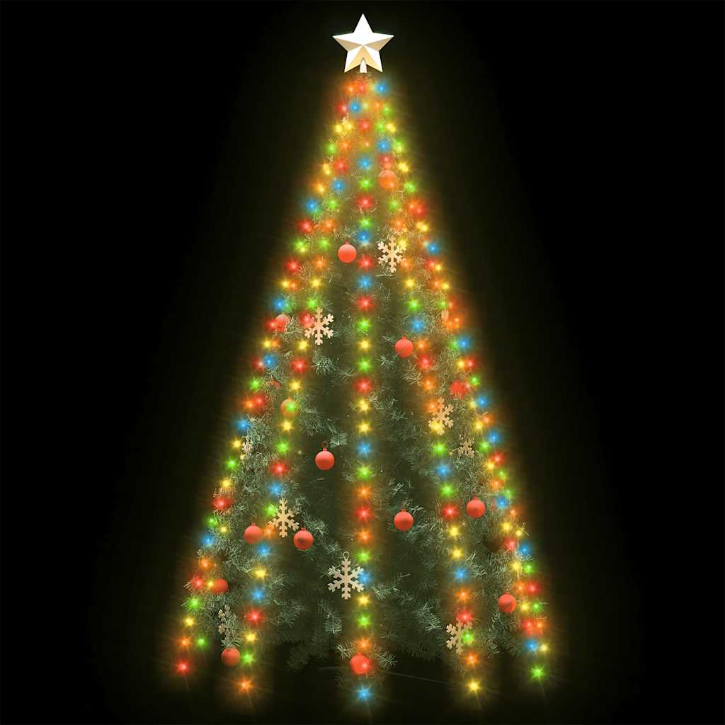 Éclairage d'arbre de Noël Vidaxl avec 250 LEDS Net Multi-Colored 250 cm