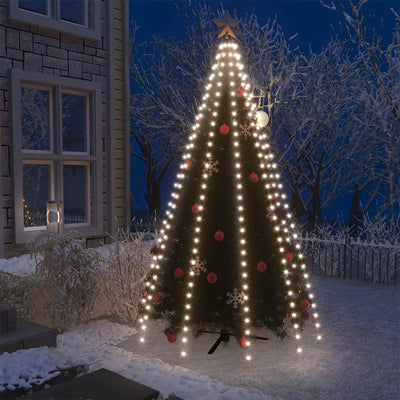 Éclairage d'arbre de Noël Vidaxl avec 300 LEDS Net blanc froid 300 cm