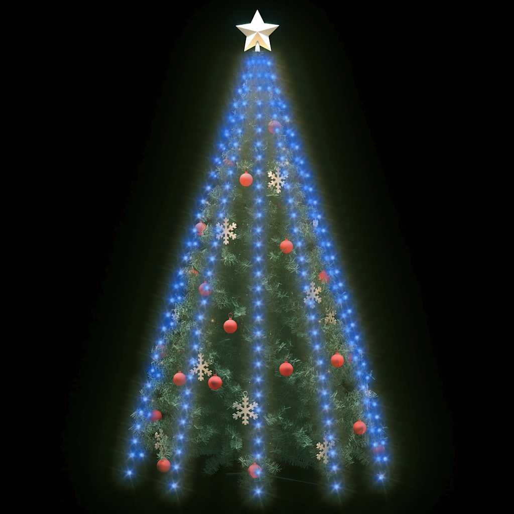 Éclairage d'arbre de Noël Vidaxl avec 300 LEDS Net Blue 300 cm