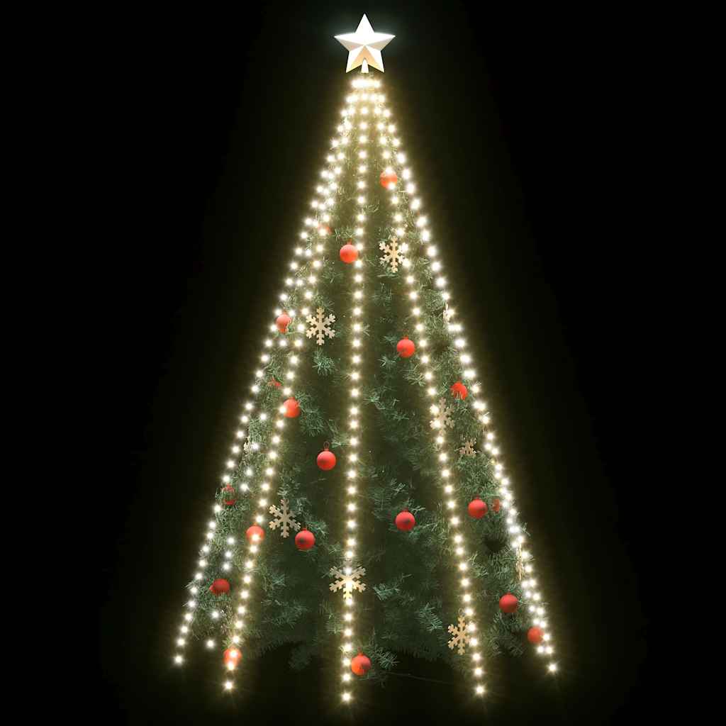 Éclairage d'arbre de Noël Vidaxl avec 400 LEDS Net blanc froid 400 cm