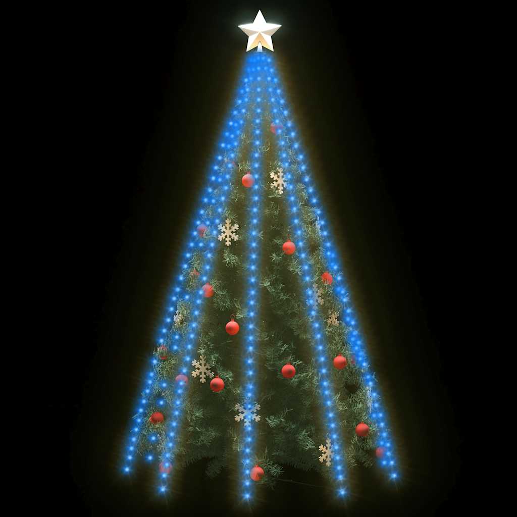 Éclairage d'arbre de Noël Vidaxl avec 400 LEDS BLUE NET 400 cm