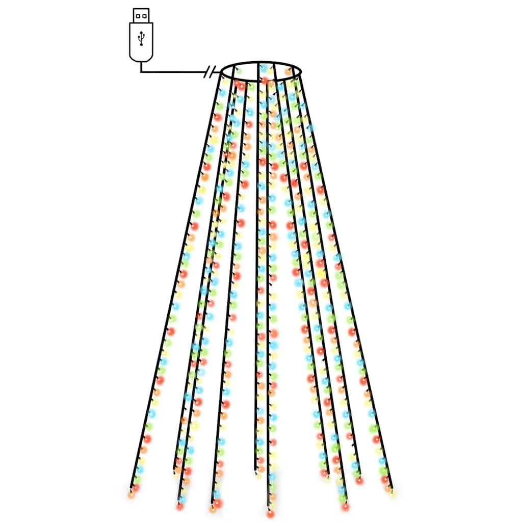 Éclairage d'arbre de Noël Vidaxl avec 400 LEDS Net multiples 400 cm