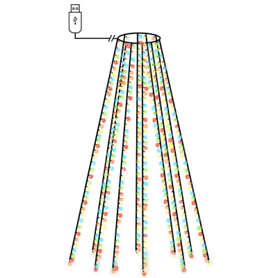 Éclairage d'arbre de Noël Vidaxl avec 400 LEDS Net multiples 400 cm