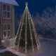 Éclairage d'arbre de Noël Vidaxl avec 500 LEDS blanc froid à l'intérieur de 500 cm