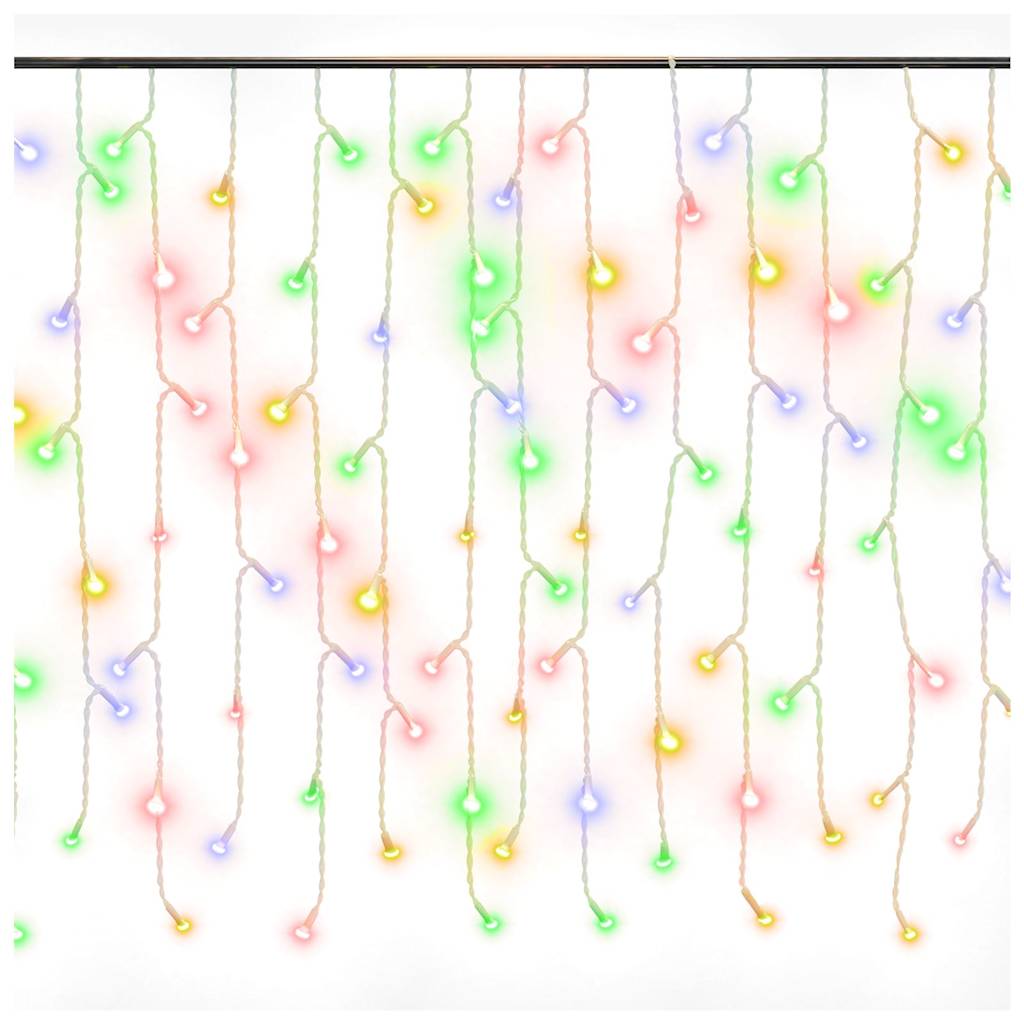 Rideau lumineux vidaxl avec 400 LED et 8 fonctions 10 m multicolores