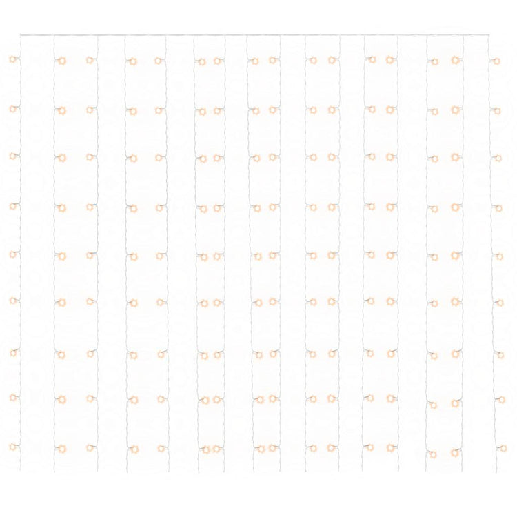 Rideau de cordon lumineux vidaxl avec 300 LED et 8 fonctions 3x3 m blanc chaud