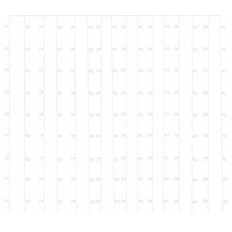Rideau de cordon lumineux vidaxl avec 300 LED et 8 fonctions 3x3 m blanc froid