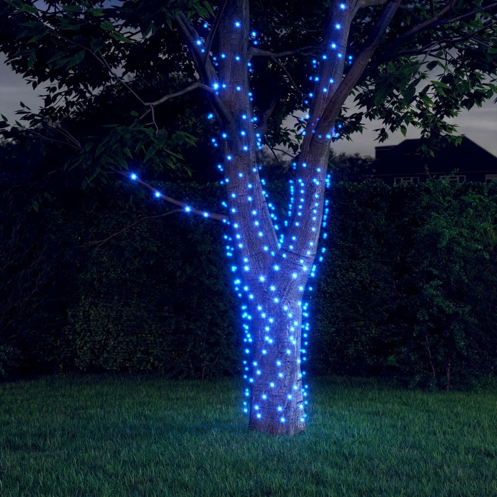 Vidaxl Cords lumineux 2 sts avec 2x200 LEDS solar binnen buiten blauw