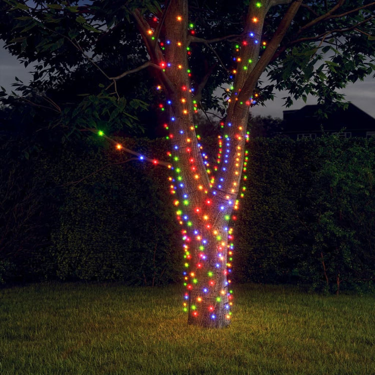 Cordons lumineux Vidaxl 2 PCS 2x200 LEDS solaires à l'intérieur multi-colorants à l'extérieur
