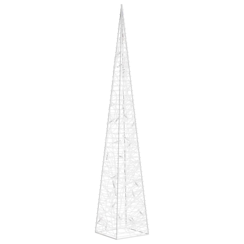 Vidaxl Cone léger LED décoratif 60 cm acrylique froid blanc
