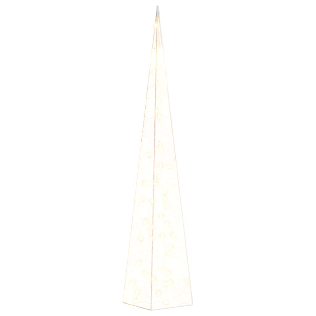 Vidaxl Cone léger LED décoratif 90 cm acrylique chaud blanc