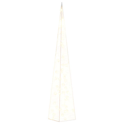 Vidaxl Cone léger LED décoratif 90 cm acrylique chaud blanc