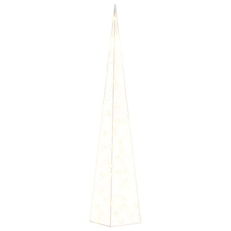 Vidaxl Cone léger LED décoratif 90 cm acrylique chaud blanc