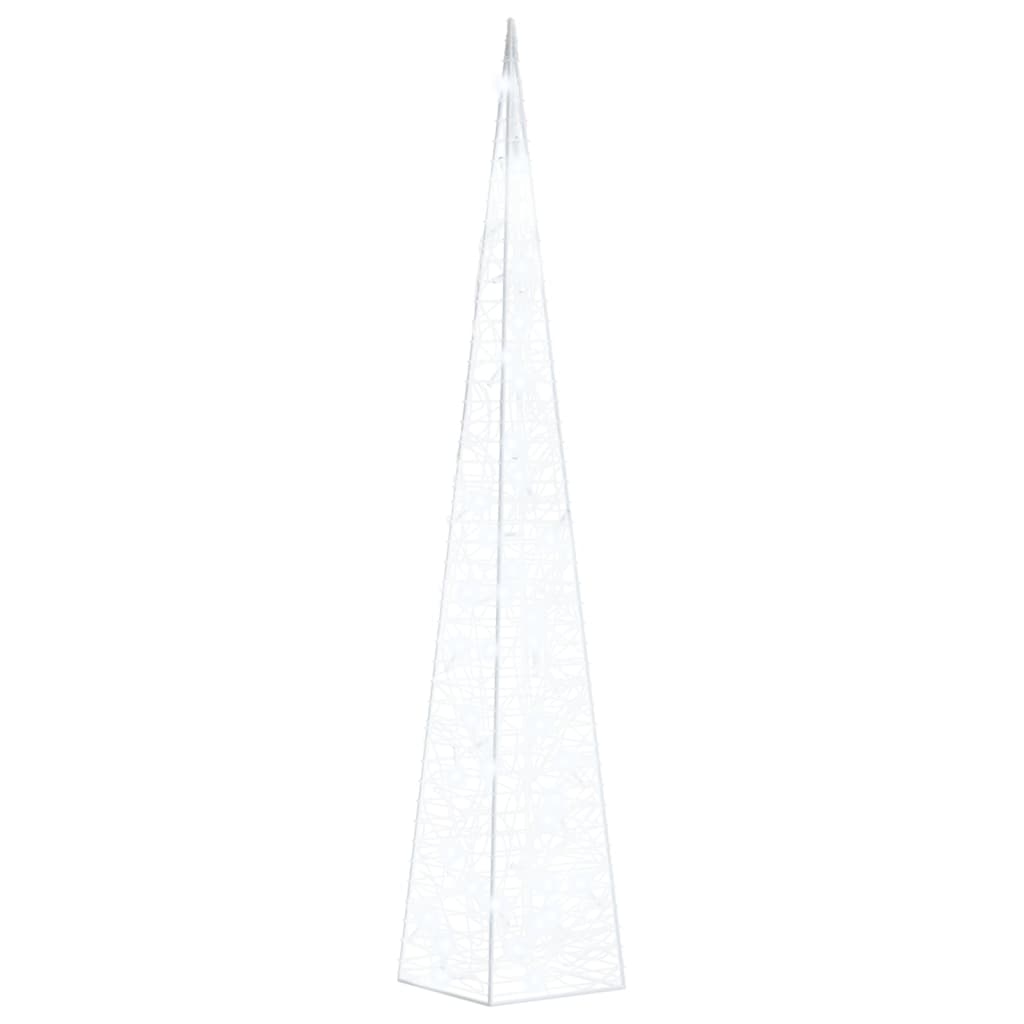 Vidaxl Cone léger LED décoratif 90 cm acrylique froid blanc