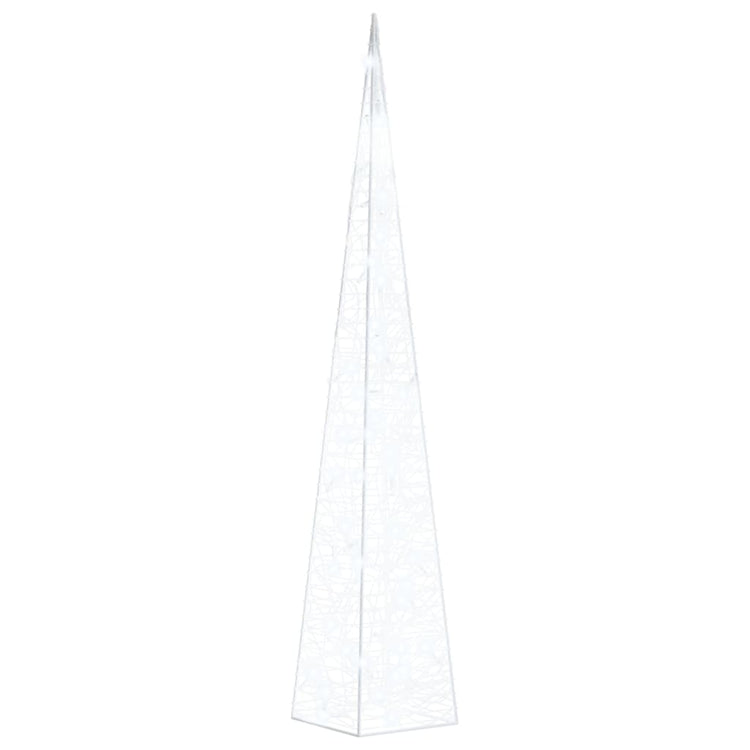 Vidaxl Cone léger LED décoratif 90 cm acrylique froid blanc