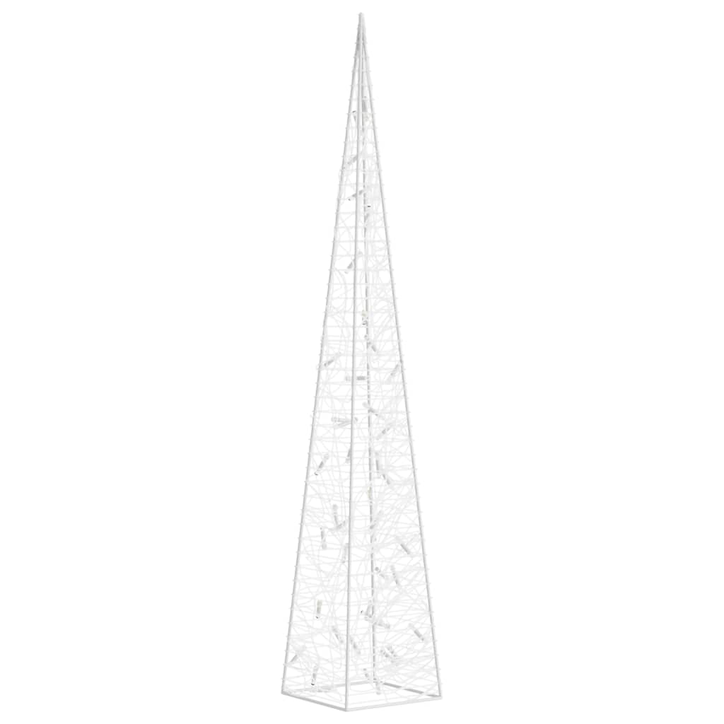 Vidaxl Cone léger LED décoratif 90 cm acrylique froid blanc