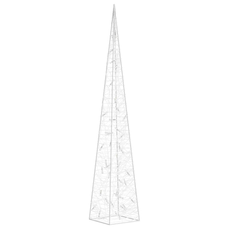 Vidaxl Cone léger LED décoratif 90 cm acrylique froid blanc