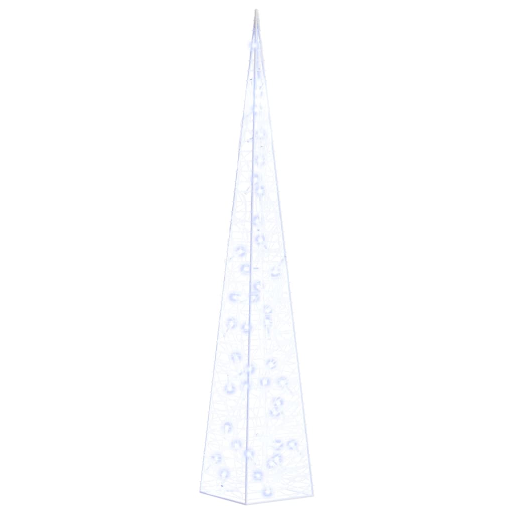 Vidaxl Cone léger LED décoratif 90 cm Bleu acrylique