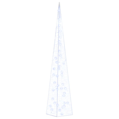 Vidaxl Cone léger LED décoratif 90 cm Bleu acrylique