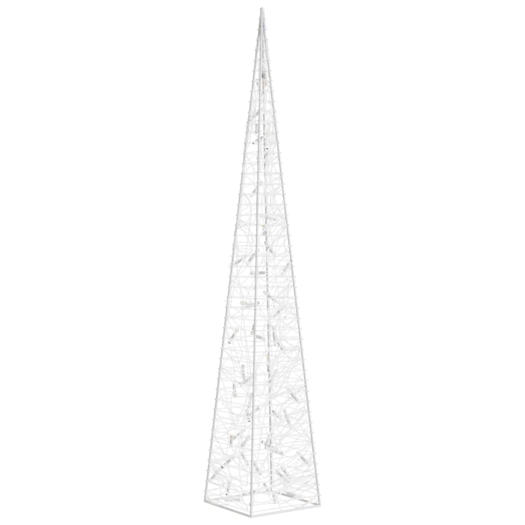 Vidaxl Cône léger LED décoratif 120 cm acrylique froid blanc