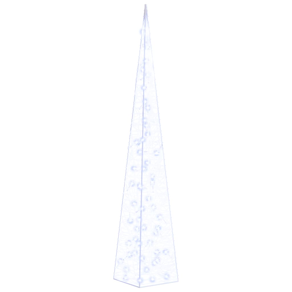 Vidaxl Cone léger LED décoratif 120 cm bleu acrylique