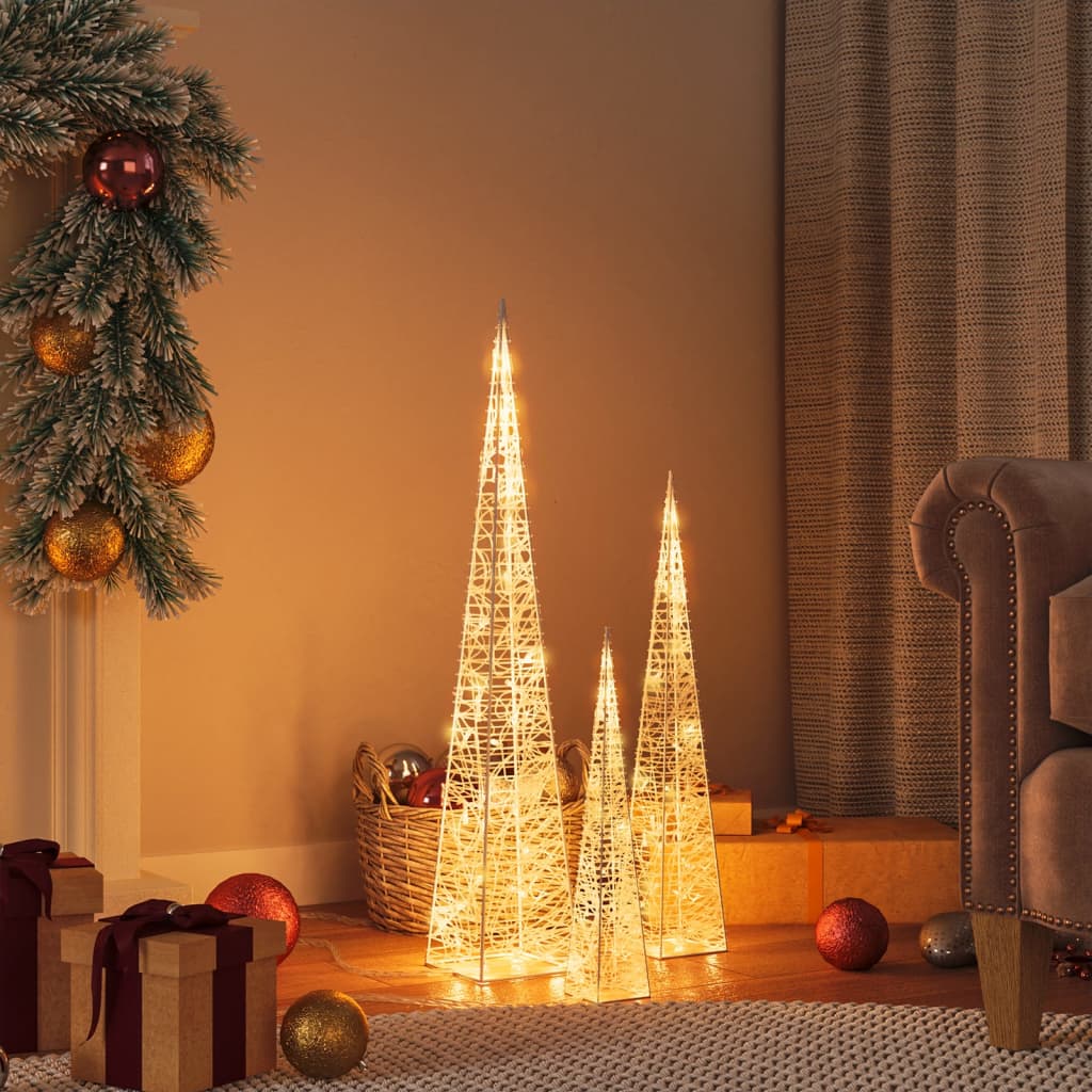 Vidaxl Light: LED décorative 30 45 60 cm acrylique chaud blanc