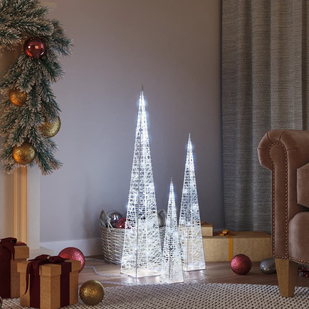 Vidaxl Light: LED décorative 30 45 60 cm acrylique froid blanc