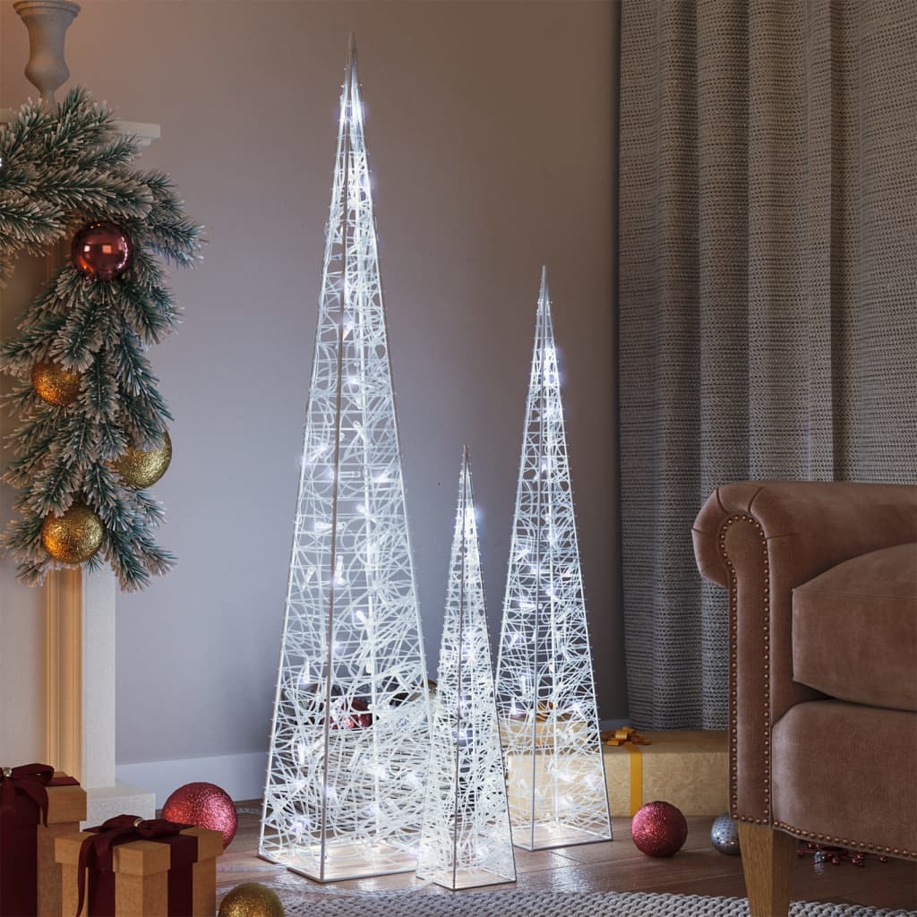 Vidaxl Lumière: LED décorative 60 90 120 cm acrylique froid blanc