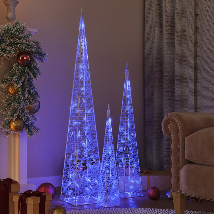 Vidaxl Light: LED décoratif 60 90 120 cm Bleu acrylique