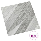 Planchers Vidaxl 20 ST auto-adhésif 1,86 m² en PVC gris rayé - afbeelding 2