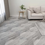 Planchers Vidaxl 20 ST auto-adhésif 1,86 m² en PVC gris rayé - afbeelding 1