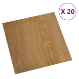 Vidaxl Floorboards 20 St auto-adhésif 1,86 m² en PVC marron - afbeelding 2