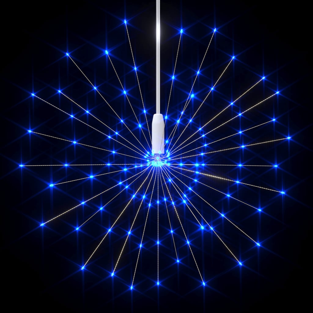 VidaXL lumières de Noël feux d'artifice 140 LED blanc froid extérieur 20 cm