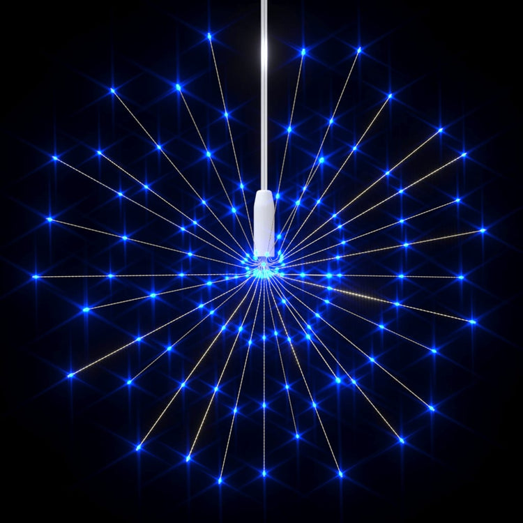 VidaXL lumières de Noël feux d'artifice 140 LED blanc froid extérieur 20 cm