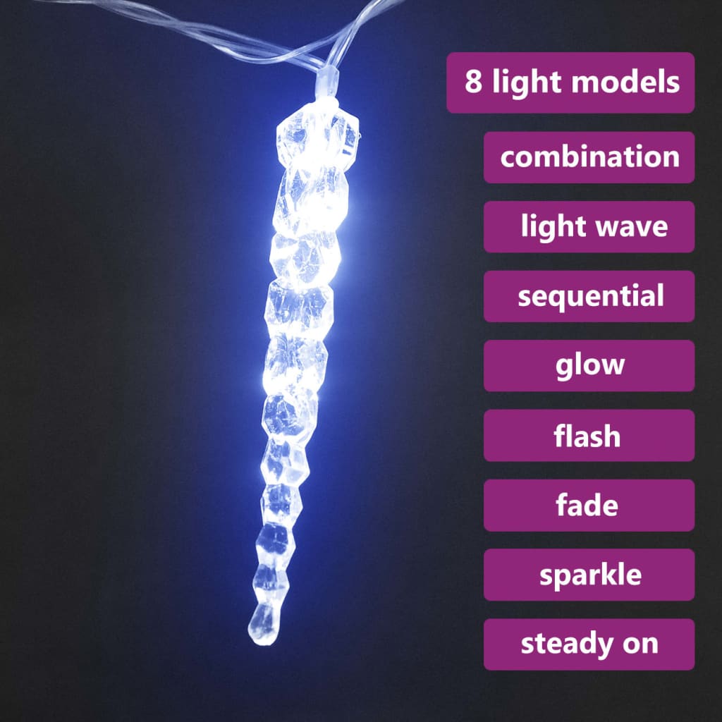 Vidaxl Christmas Lighting IjSpegel avec 40 LEDS Bleu acrylique