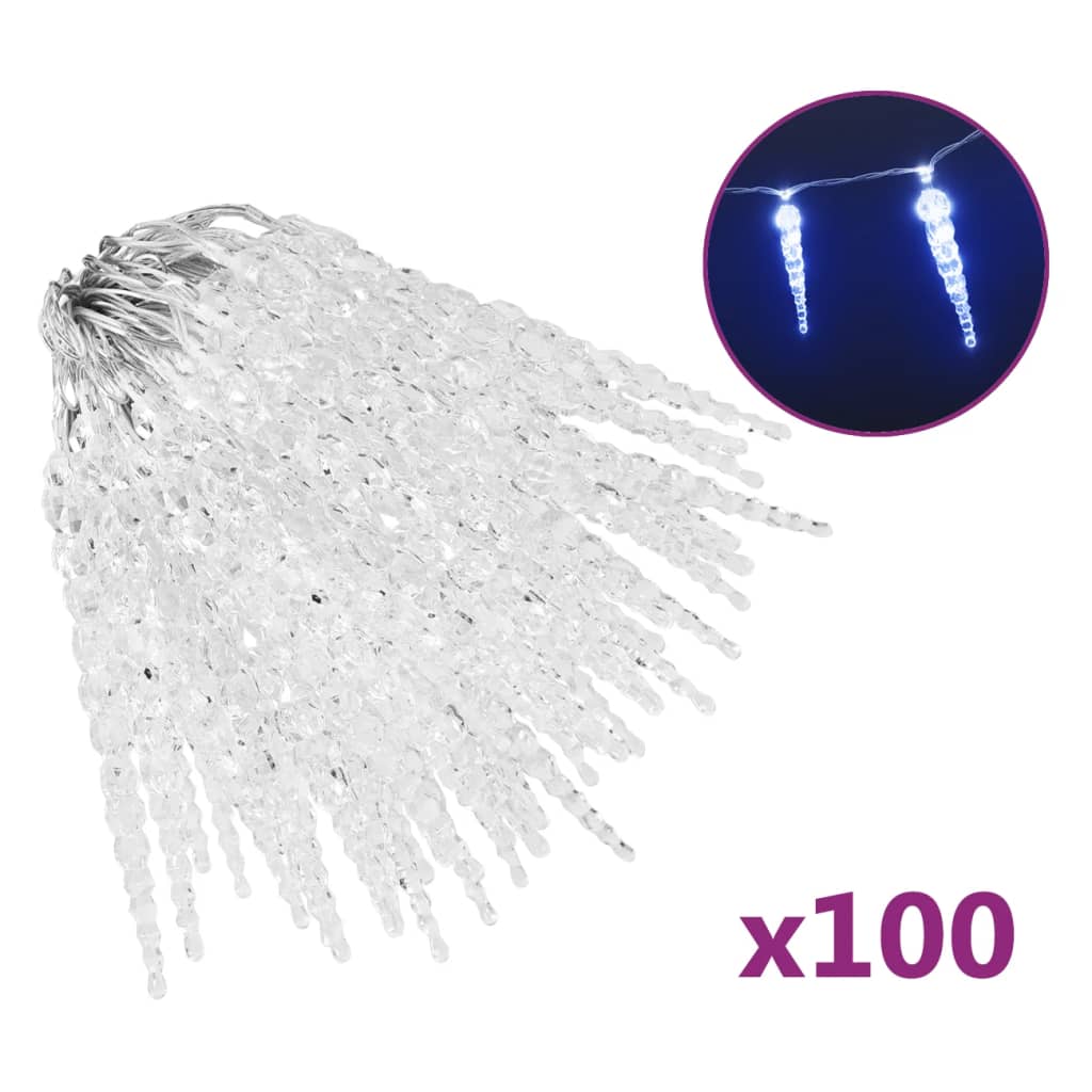 Vidaxl Christmas Lighting Geg avec 100 LEDS Bleu acrylique